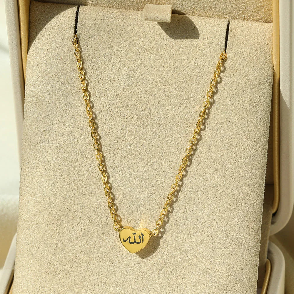 Personalised Letter (Love, God, Patience) in Arabic Necklaces Women